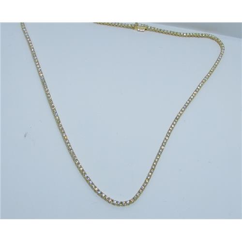 18k Gold Diamond  Tennis Necklace 6.5ct