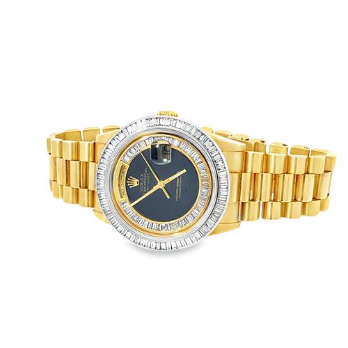18k Yellow Gold Men’s CUSTOM Diamond Bezel Rolex President