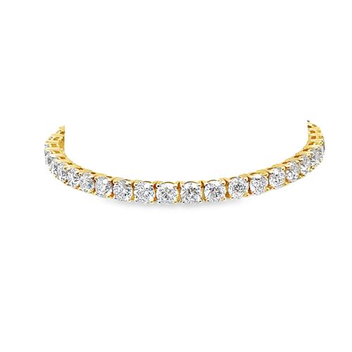 18k Yellow Gold Tennis Bracelet 12.42ct ON SPECIAL .900